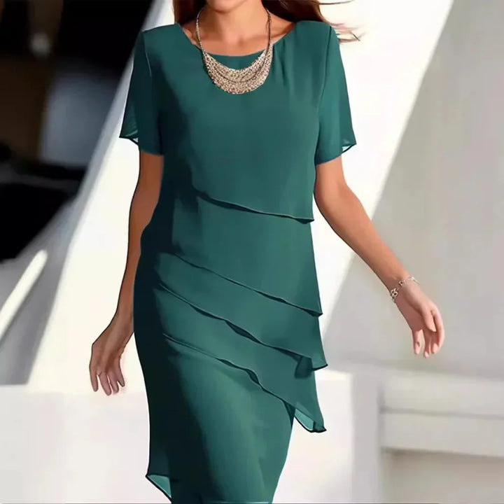 Women's Tiered Formal Dress | Midi