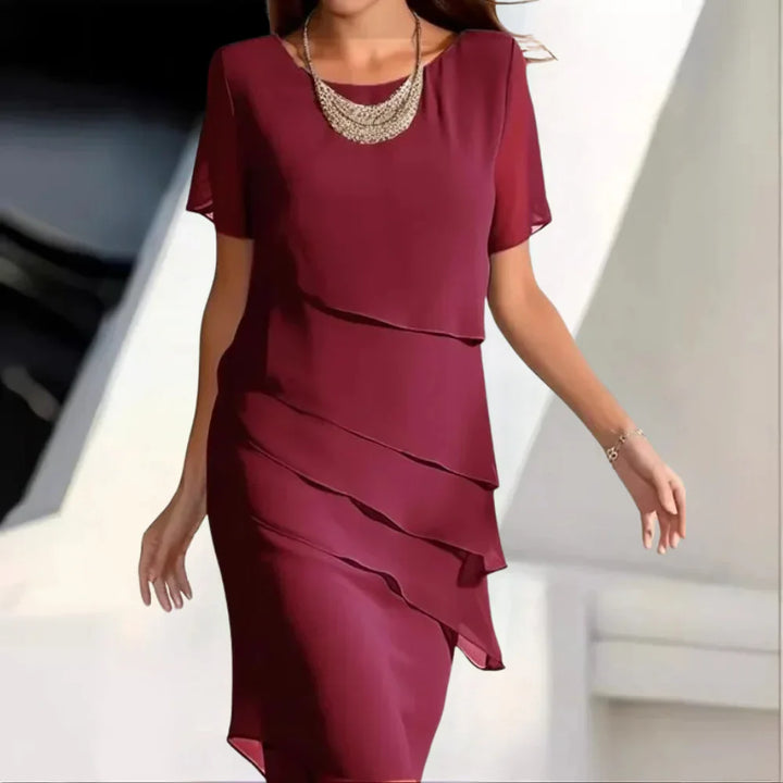 Women's Tiered Formal Dress | Midi