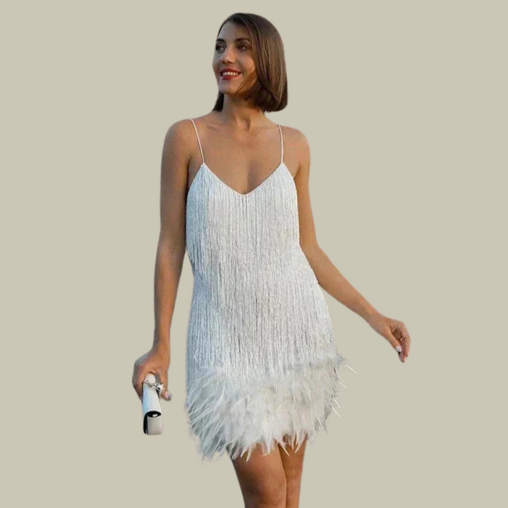 Women's Fringe Party Dress | Mini