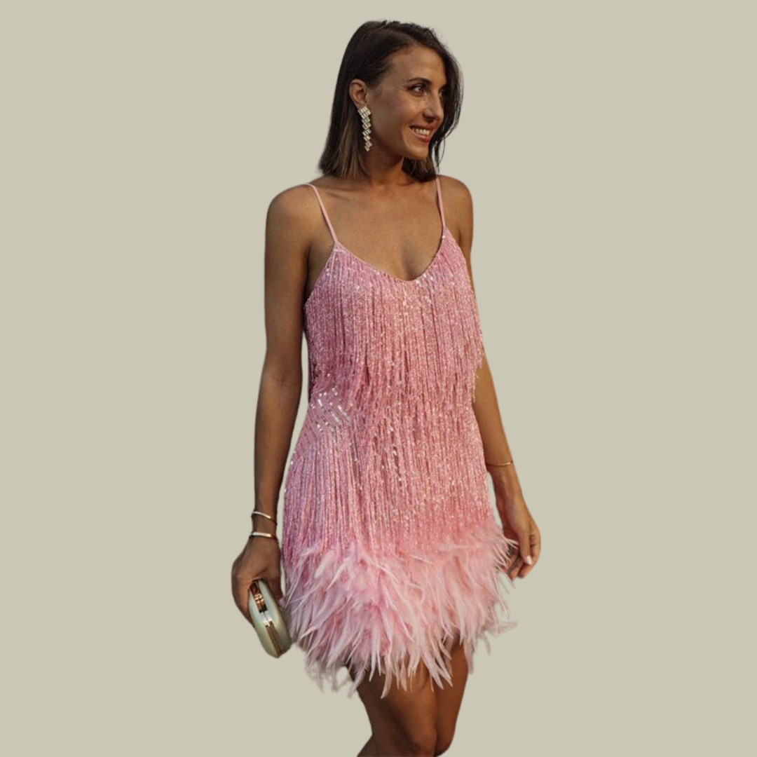 Women's Fringe Party Dress | Mini