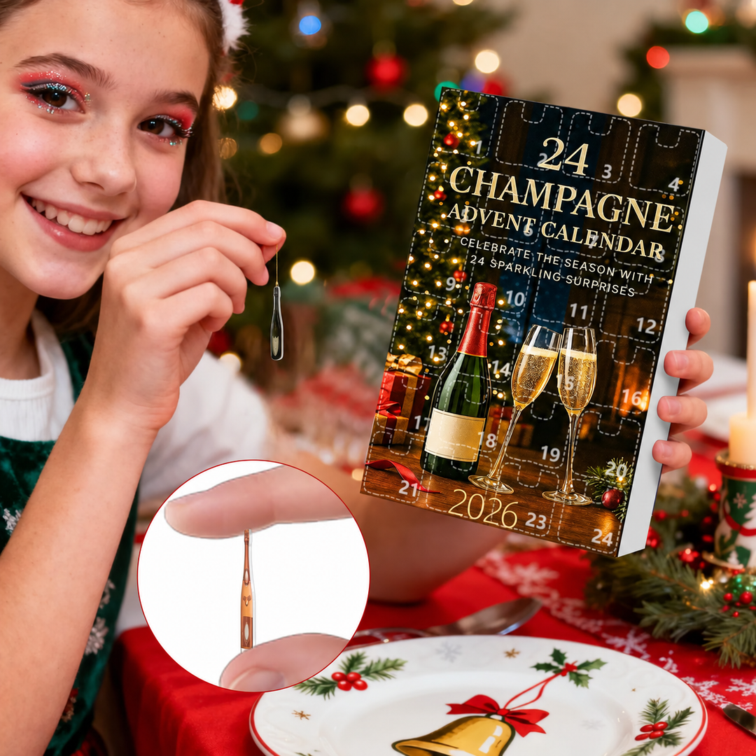Calendrier de l’Avent avec décorations en forme de bouteille de whisky | 24 jours | Noël