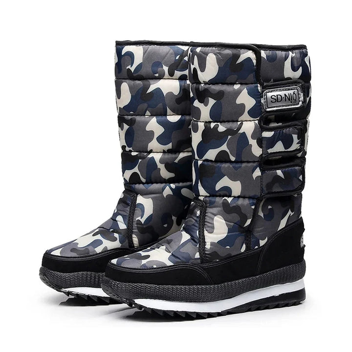 Bottes de neige matelassées à cordon de serrage pour femme | hiver