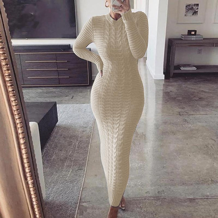 Women’s Knit Bodycon Winter Dress | Maxi