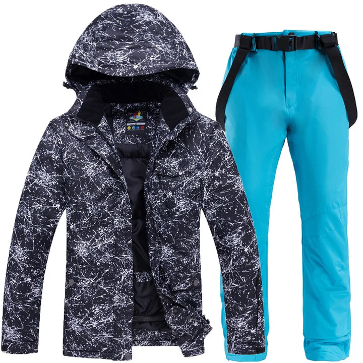 Ensemble de ski d’hiver pour homme avec veste et pantalon | neige