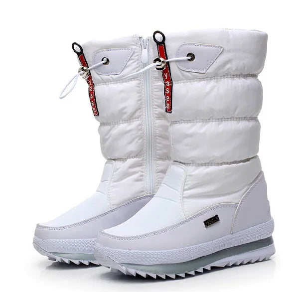 Bottes de neige matelassées à cordon de serrage pour femme | hiver