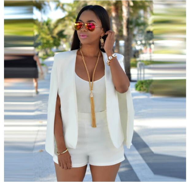 Women's Open Front Cape Blazer | Stylish