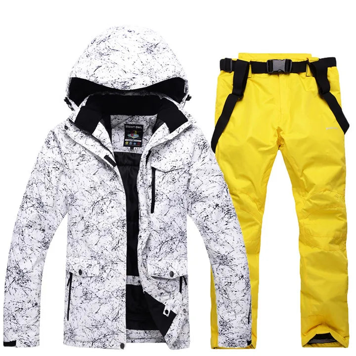 Ensemble de ski d’hiver pour homme avec veste et pantalon | neige