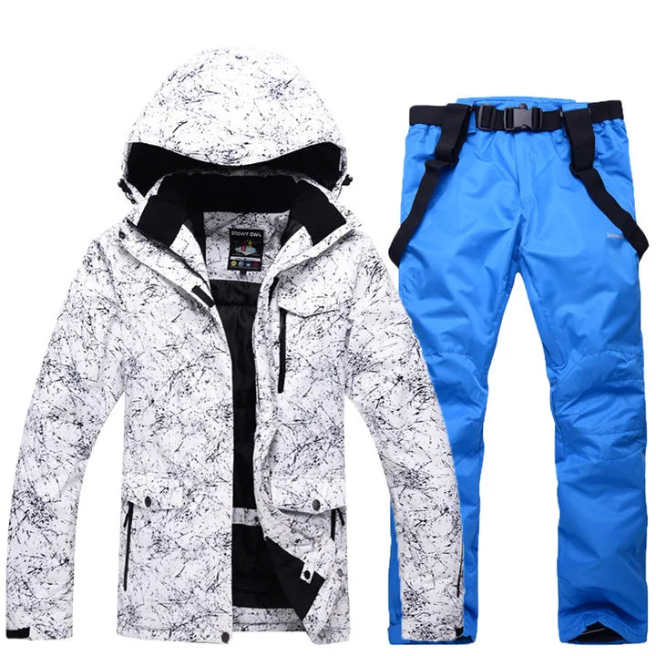 Ensemble de ski d’hiver pour homme avec veste et pantalon | neige