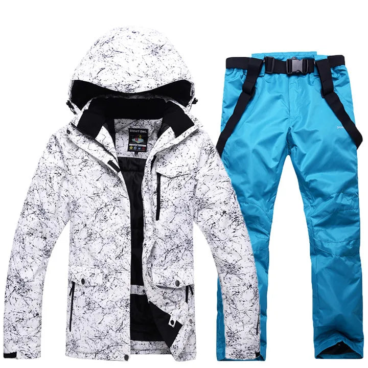 Ensemble de ski d’hiver pour homme avec veste et pantalon | neige