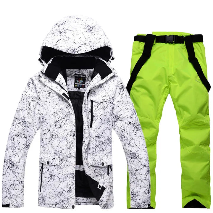 Ensemble de ski d’hiver pour homme avec veste et pantalon | neige