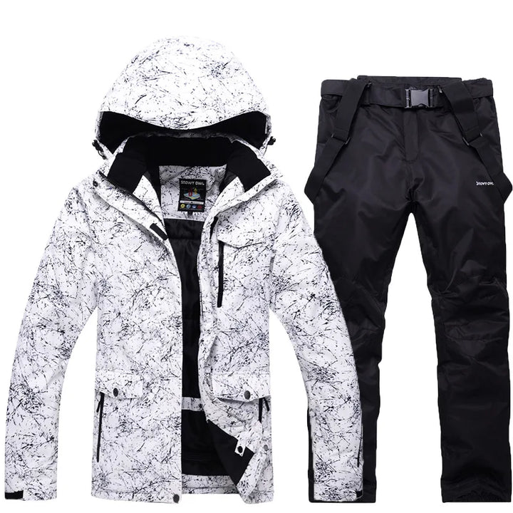 Ensemble de ski d’hiver pour homme avec veste et pantalon | neige