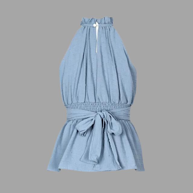Women's Textured Halter Top | Sleeveless
