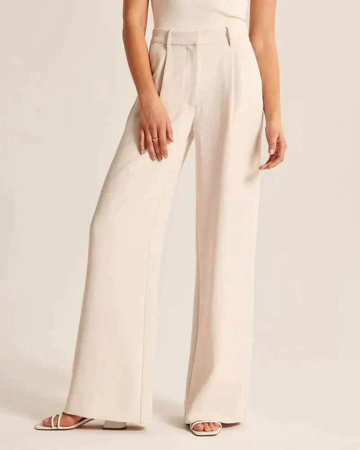 Women's High-Rise Casual Pants | Wide Leg
