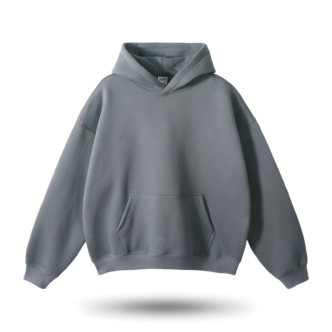 Sweat à capuche uni, chaud et oversize pour femme | Hiver