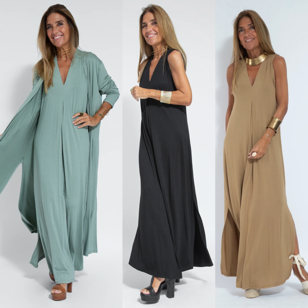 Women’s Elegant Dress and Cardigan Set | Two-Piece