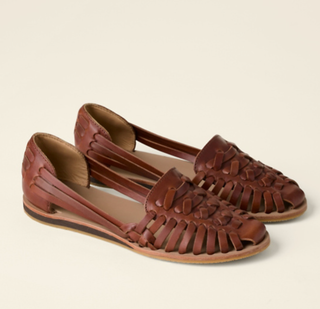 Women’s Flat Woven Sandals | Closed Toe