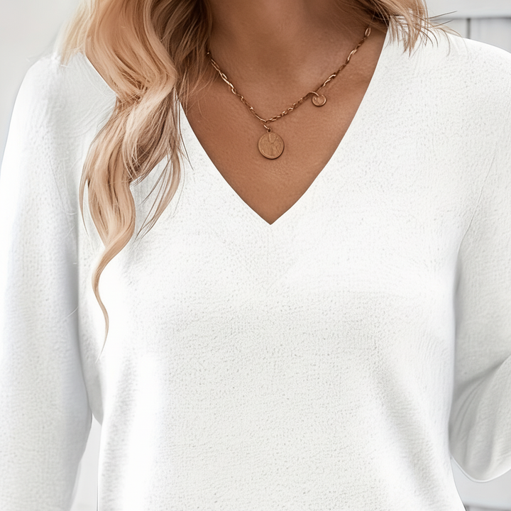 Women’s Winter V-Neck Jumper | Casual