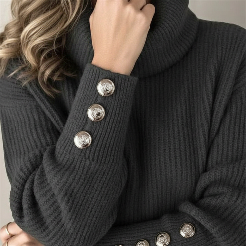 Pull côtelé à col châle pour femme | Hiver