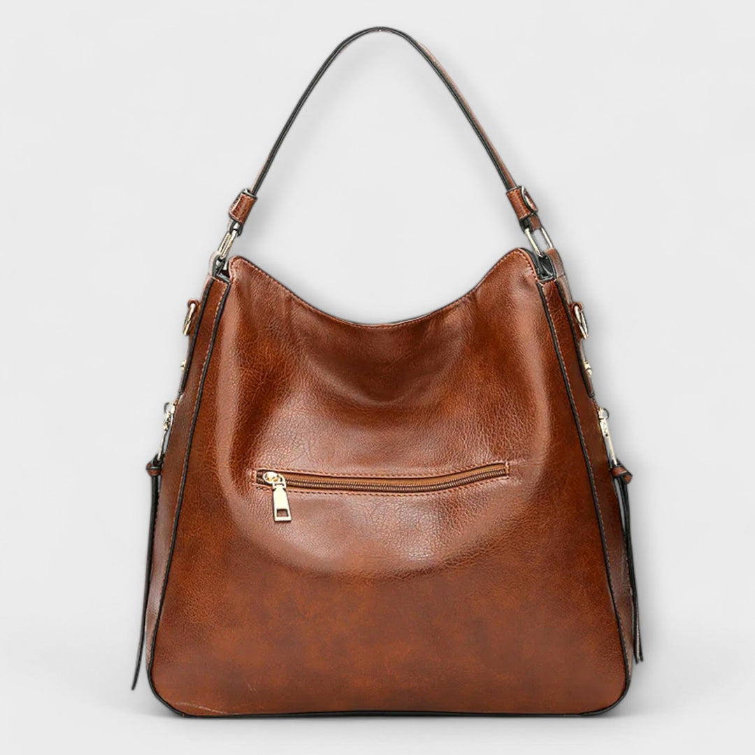 Women's Multi Zip Shoulder Bag | Large