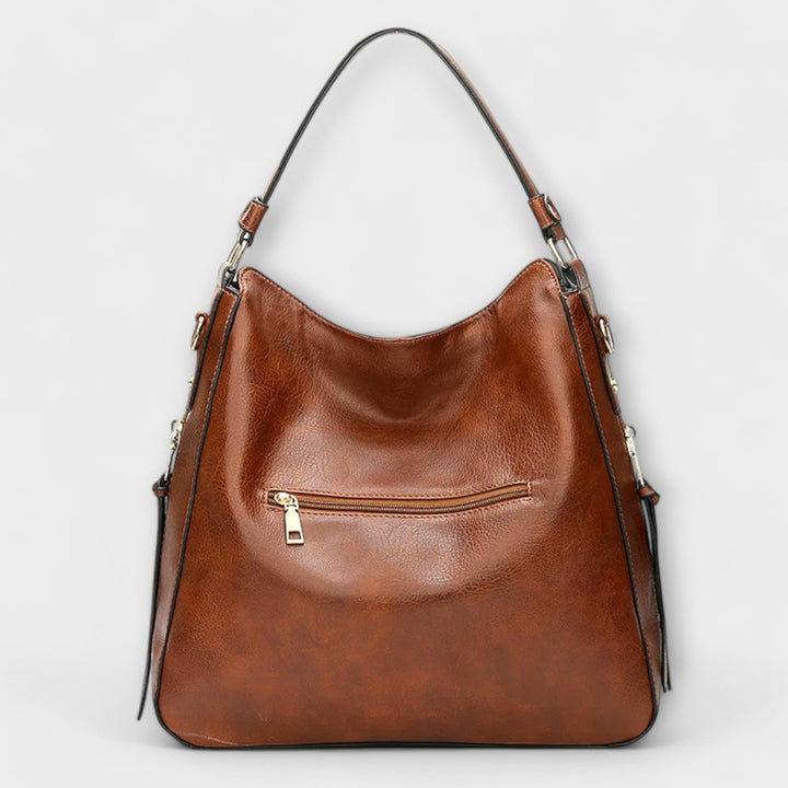 Women's Multi Zip Shoulder Bag | Large