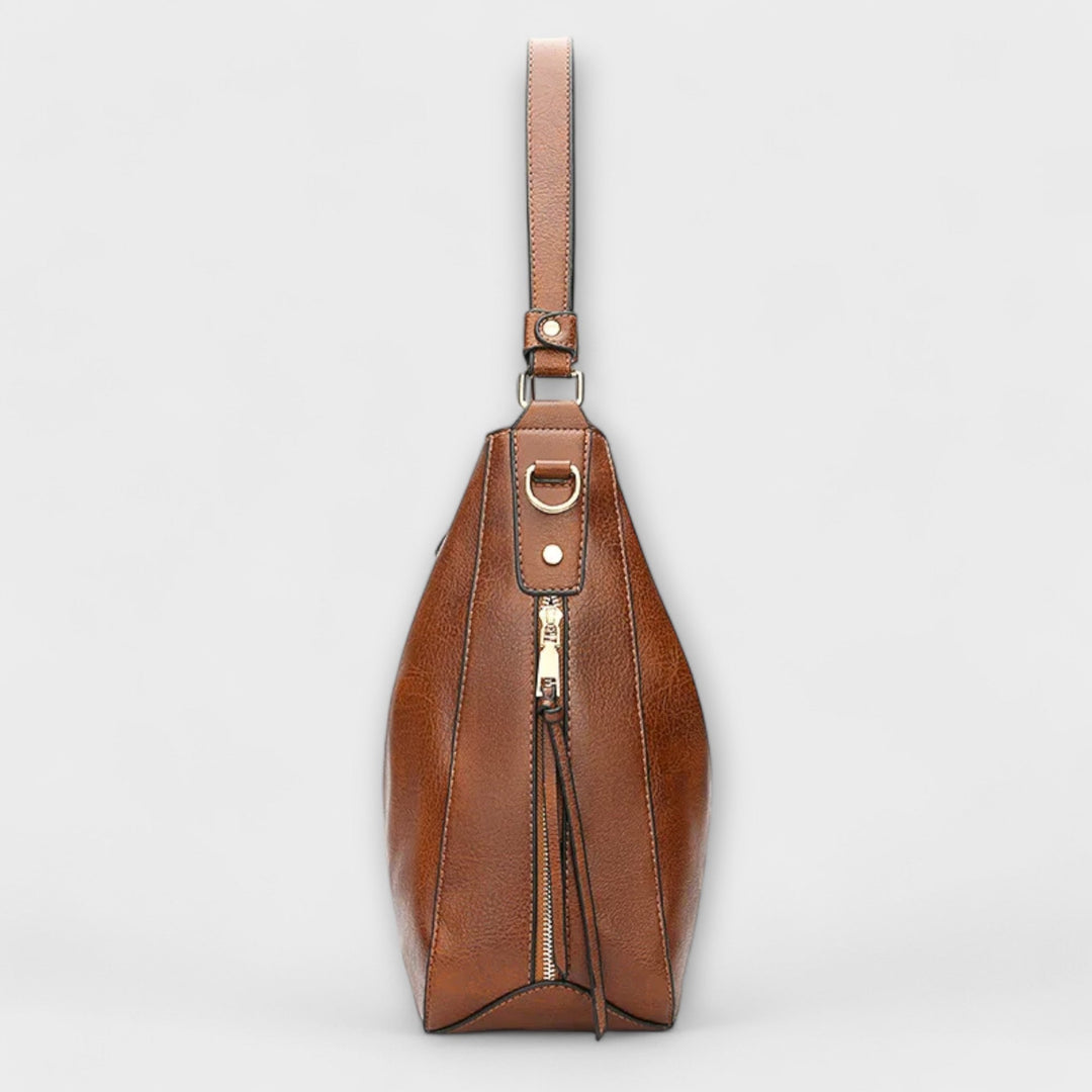 Women's Multi Zip Shoulder Bag | Large