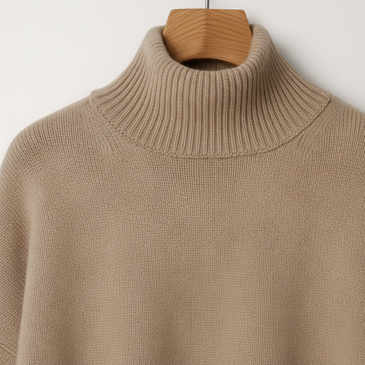 Women's Oversized Turtle Neck Jumper | Long Sleeve