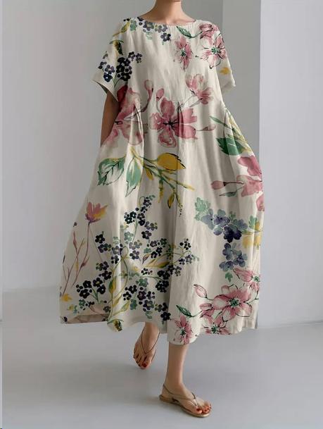 Women's Floral Flowy Dress | Midi