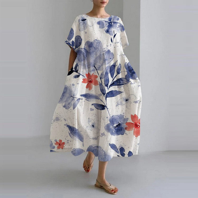 Women's Floral Flowy Dress | Midi