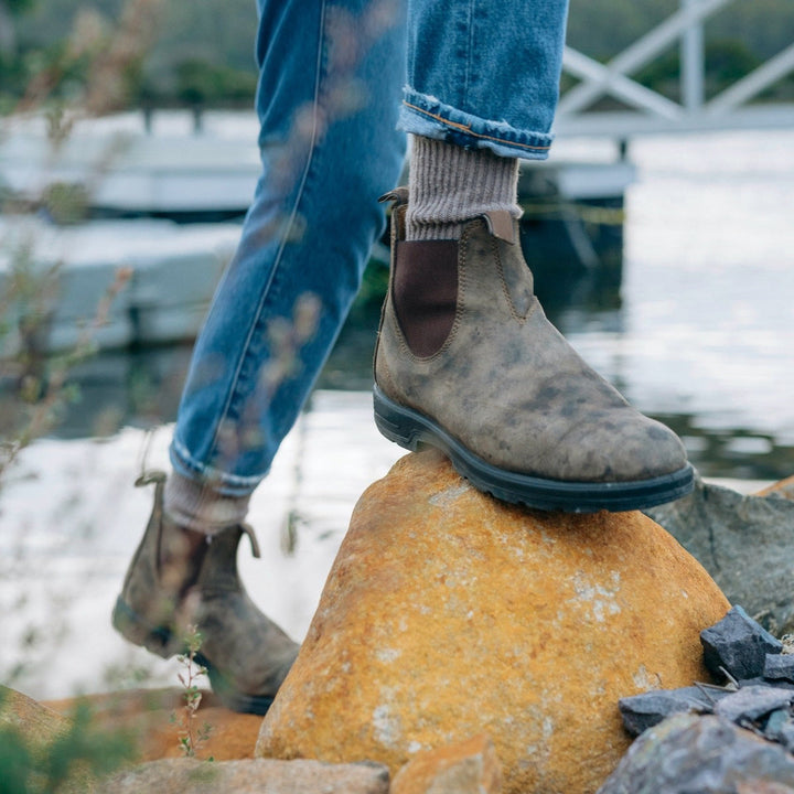 Bottines Chelsea d'hiver pour homme à bout rond et talon | à enfiler