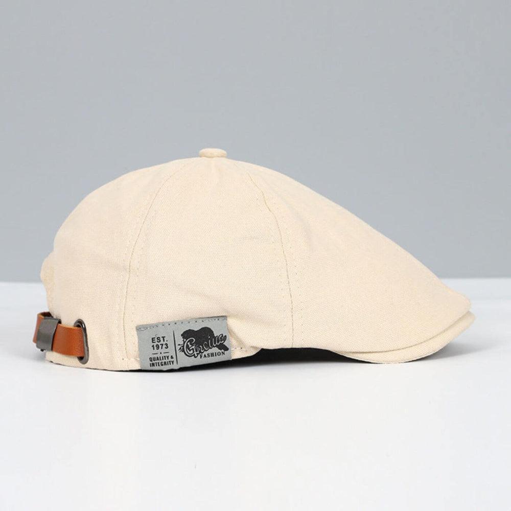Casquette plate gavroche pour homme à boucle | Ajustable