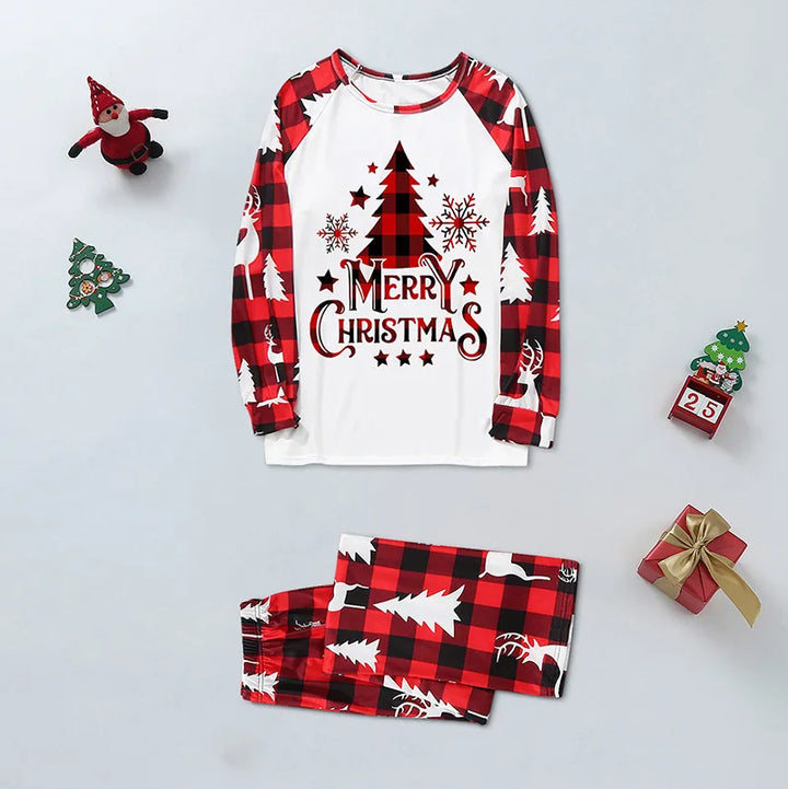 Family Matching Printed Pajamas Set | Christmas