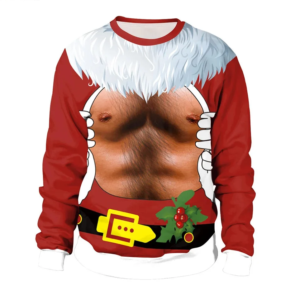 Men's Long Sleeve Winter Christmas Sweater | Printed
