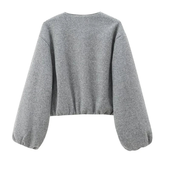 Women’s Stylish Zip-Up Cropped Jacket | Winter