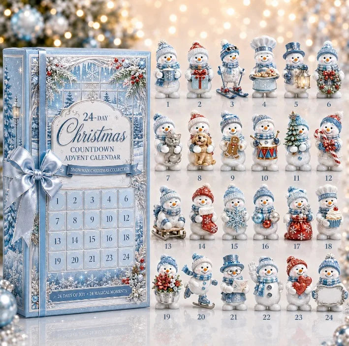 Calendrier de l’Avent de Noël | décorations miniatures | 24 jours