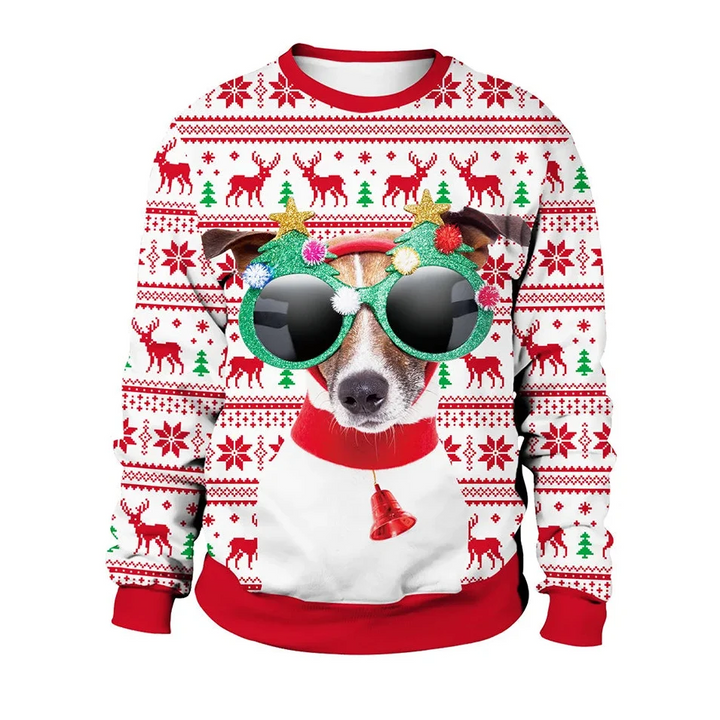 Men's Long Sleeve Winter Christmas Sweater | Printed