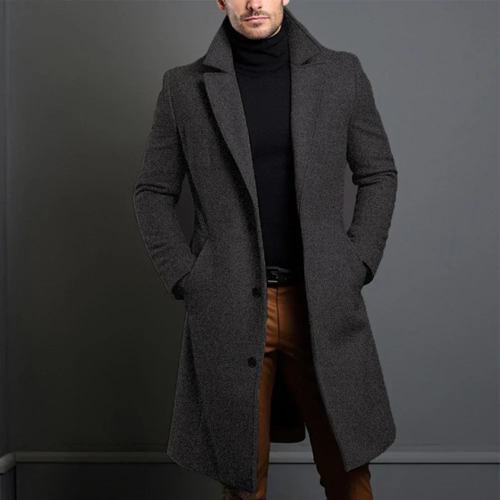 Long trench-coat pour homme | Hiver