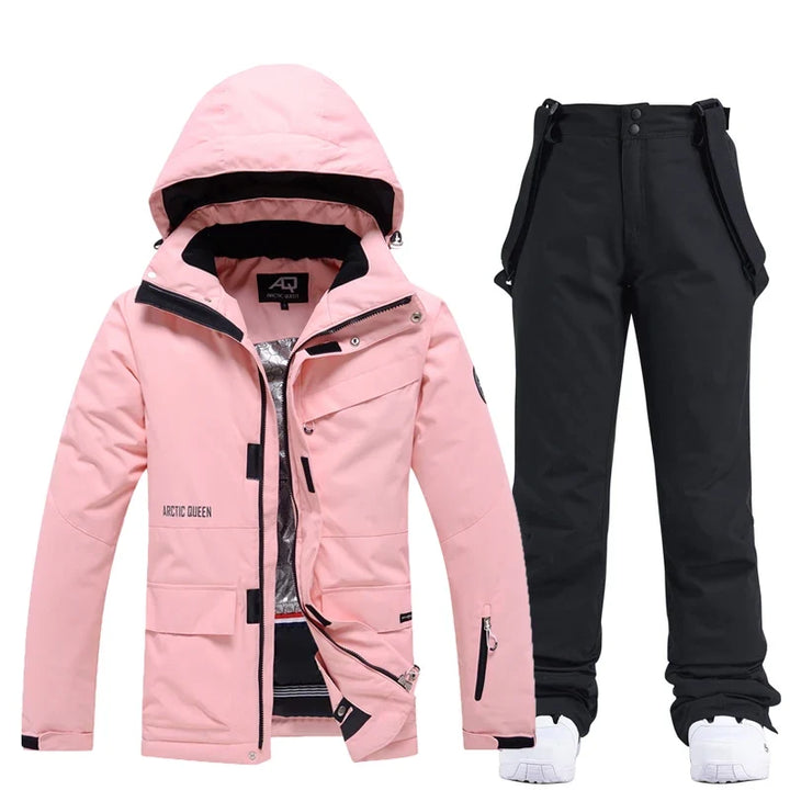 Unisex Hooded Ski Jacket and Salopettes Set | Winter
