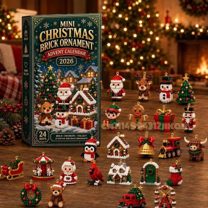 Calendrier de l’Avent de Noël | décorations miniatures | 24 jours