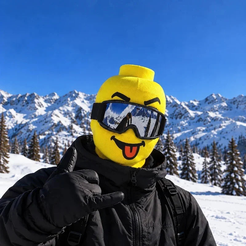 Unisex Knitted Funny Face Balaclava Ski Mask | Winter
