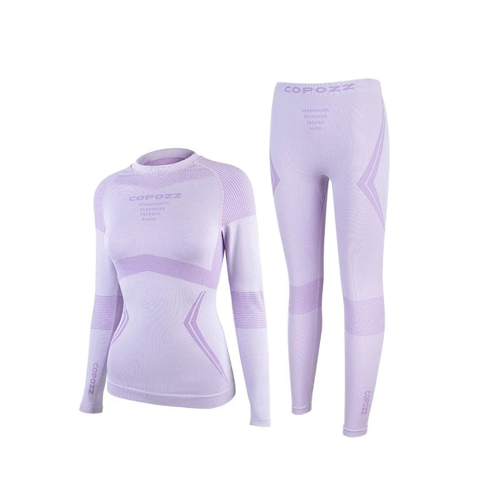 Ensemble de sous-vêtements thermiques de ski unisexe avec haut et caleçon long | hiver
