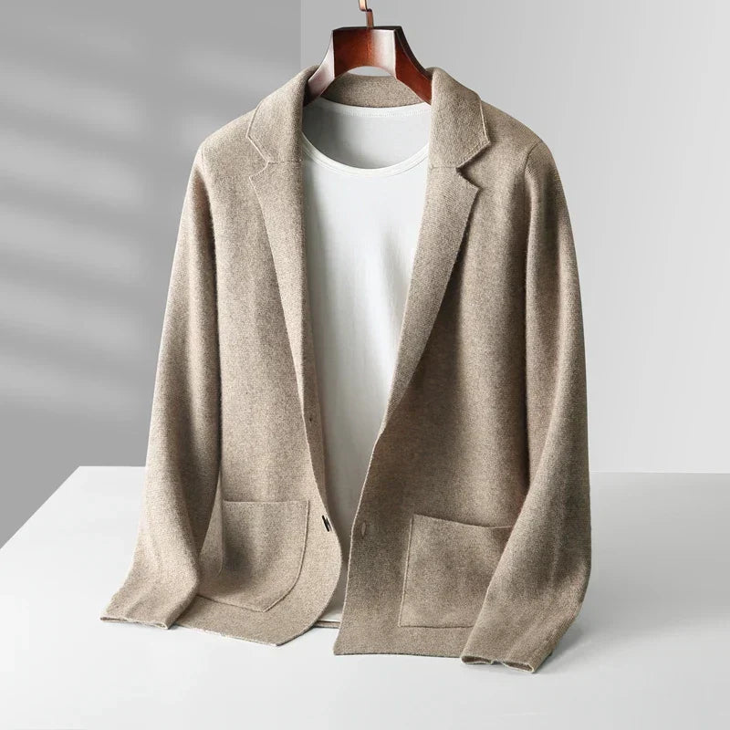 Gilet boutonné en maille pour homme | Col en V