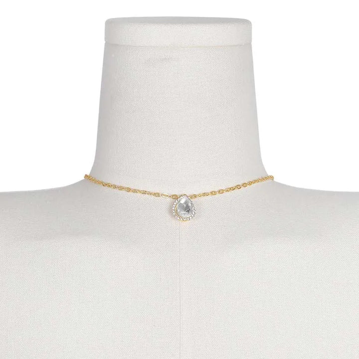 Women’s Gold Backdrop Necklace | Bridal