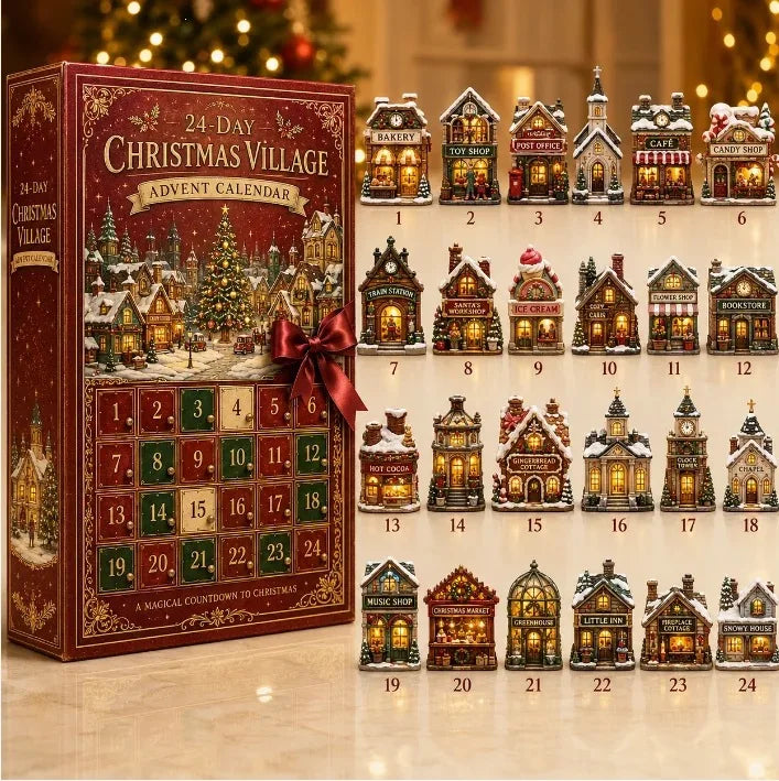 Calendrier de l’Avent de Noël | décorations miniatures | 24 jours