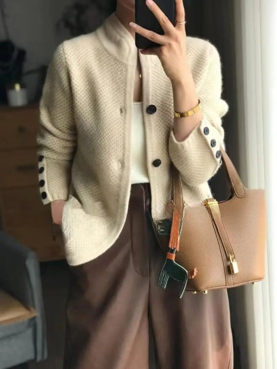 Cardigan tricoté habillé pour femme | Travail