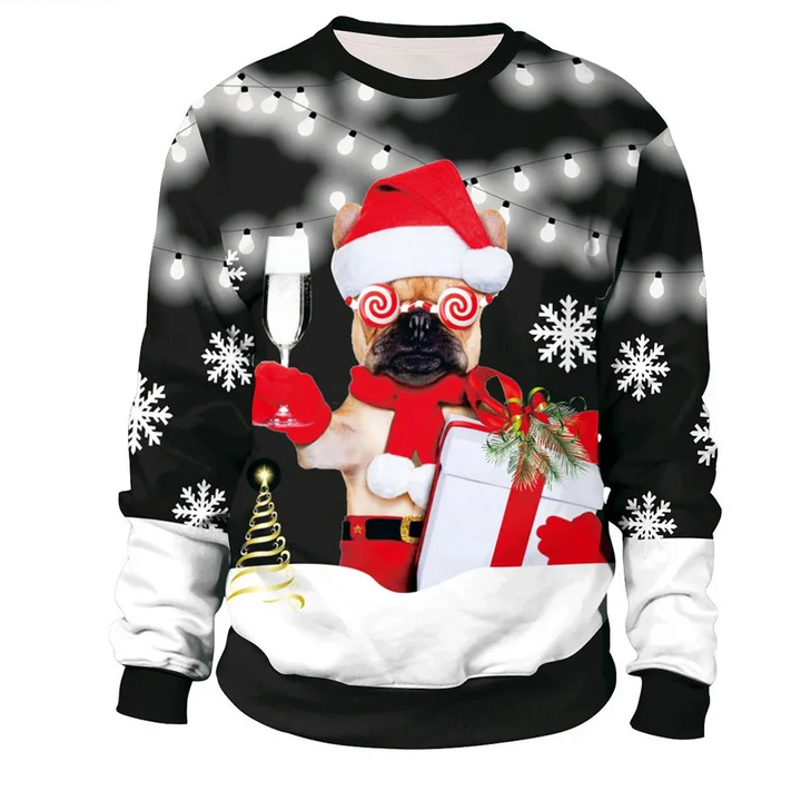 Men's Long Sleeve Winter Christmas Sweater | Printed