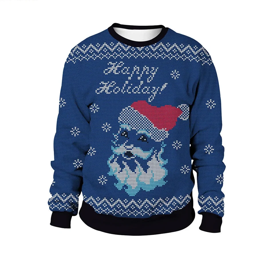 Men's Long Sleeve Winter Christmas Sweater | Printed