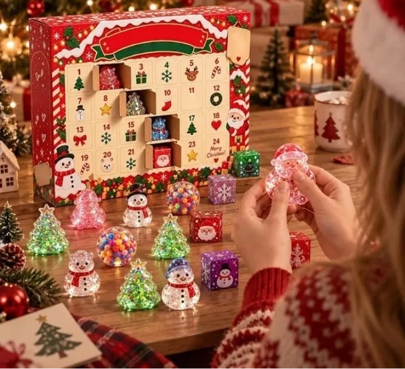 Mochi Squishy Toy Advent Calendar 24 Days | Christmas