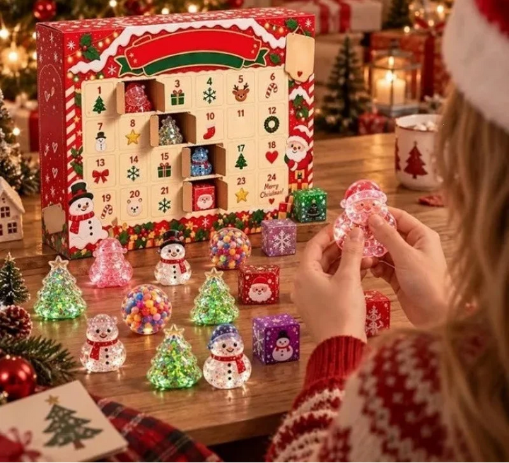Mochi Squishy Toy Advent Calendar 24 Days | Christmas