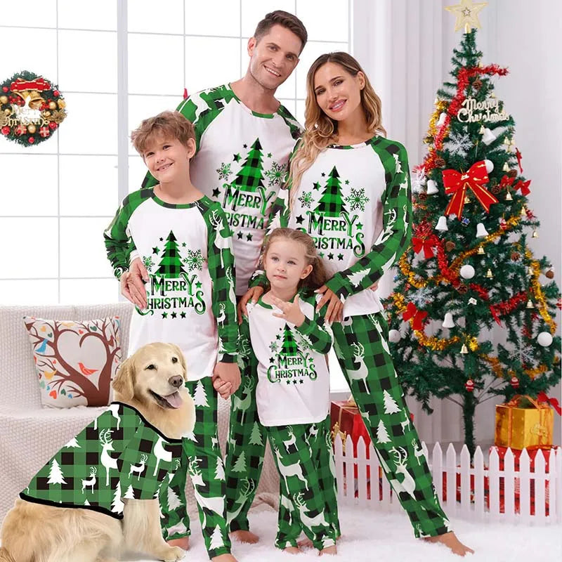 Family Matching Printed Pajamas Set | Christmas