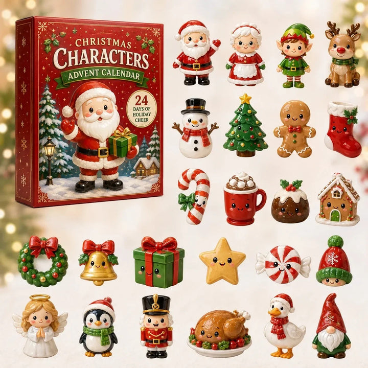 Calendrier de l’Avent de Noël | décorations miniatures | 24 jours